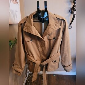 ZARA Womens Short Jacket with Belt  SIZE XS-S